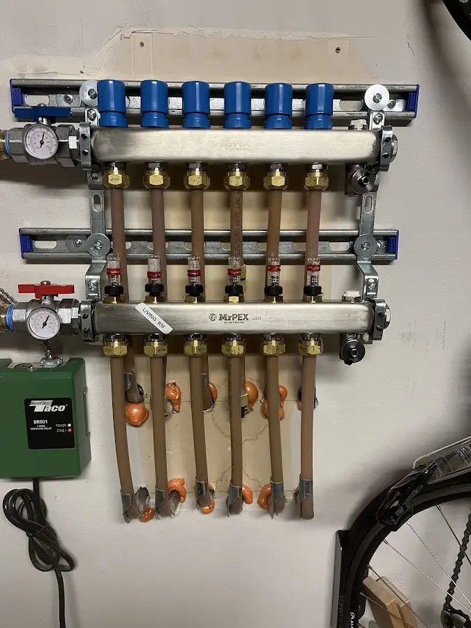 Plumber performing Leak Detection at a residential property in Mason